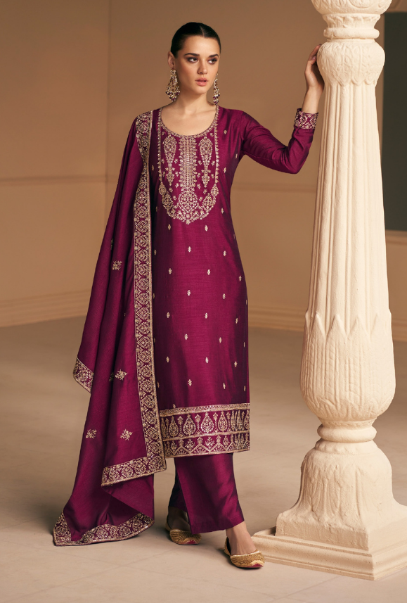 Maroon salwar shop suits for ladies