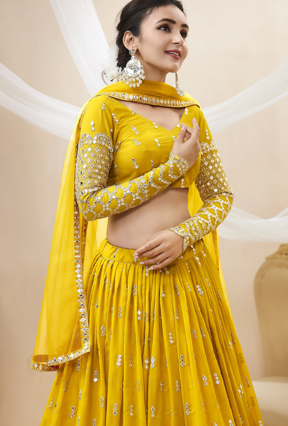 Ghagra hotsell choli yellow