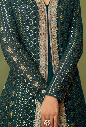 Green Anarkali Dress