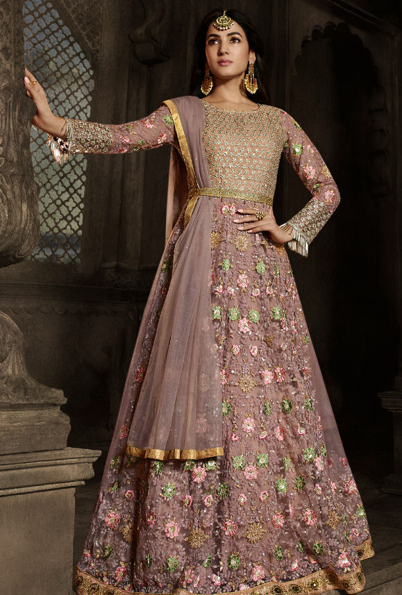 Dusty pink Anarkali Suit Dusty pink Anarkali Suit