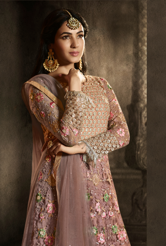 Dusty pink Anarkali Suit Dusty pink Anarkali Suit