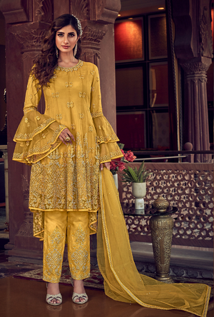 Yellow womens Suit