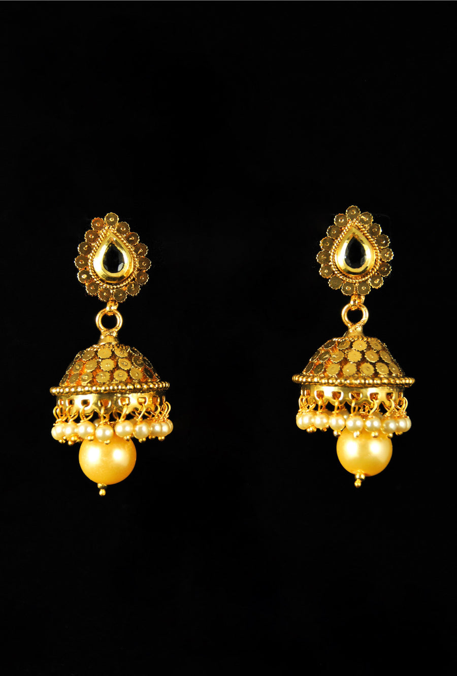 Elegant bell drop earrings - Desi Royale