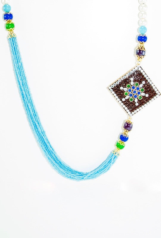 Abja Brooch Necklace - Desi Royale