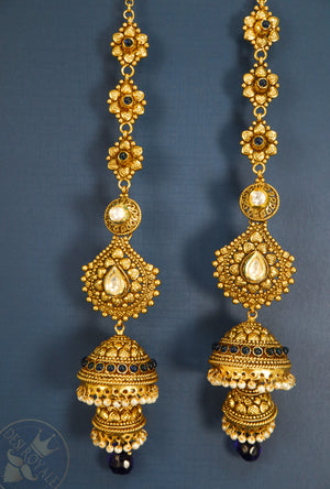Traditional jhumki earrings - Desi Royale