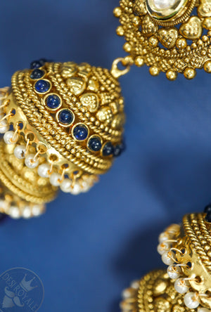 Traditional jhumki earrings - Desi Royale