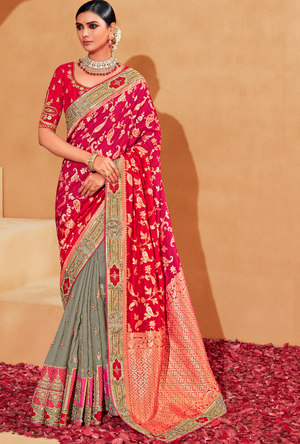 Multicolour Saree