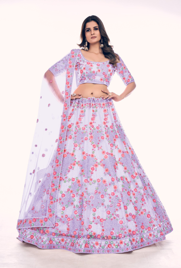 Purple Lehenga Choli