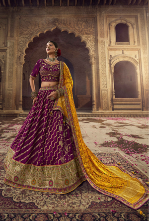 Purple Lehenga Choli