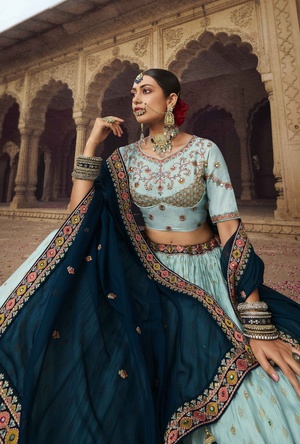 Blue Lehenga Choli