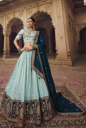 Blue Lehenga Choli