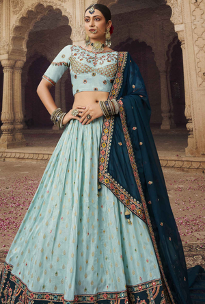 Blue Lehenga Choli