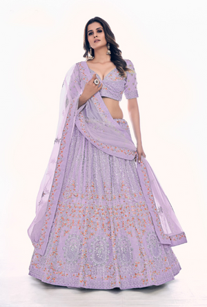 Purple Lehenga Choli