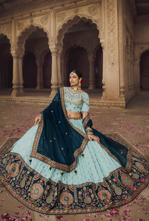 Blue Lehenga Choli