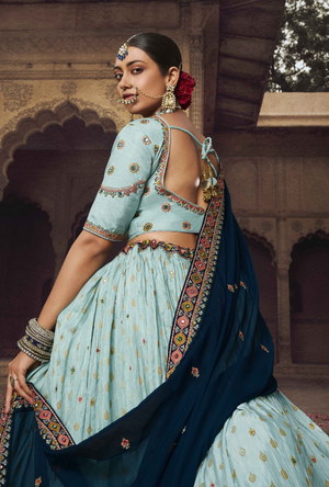 Blue Lehenga Choli