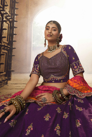 Purple Lehenga Choli