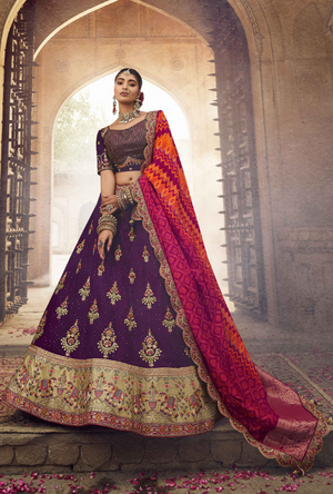 Purple Lehenga Choli