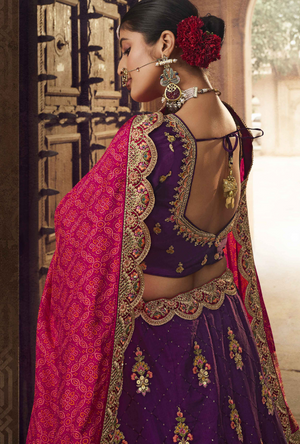 Purple Lehenga Choli