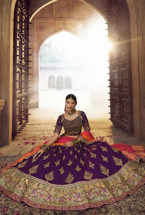 Purple Lehenga Choli