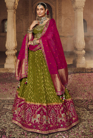 Green Lehenga Choli