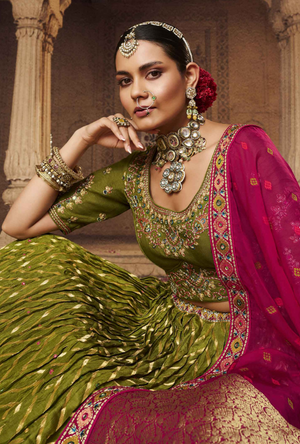 Green Lehenga Choli