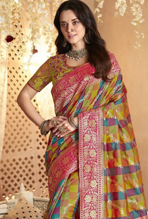 Multicolor Saree