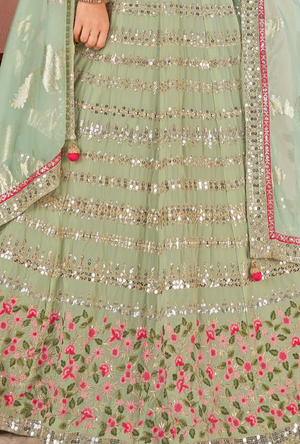 Green Lehenga Choli