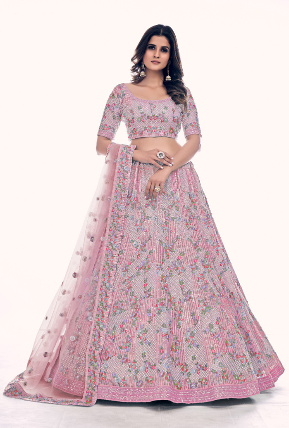 Pink Lehenga Choli