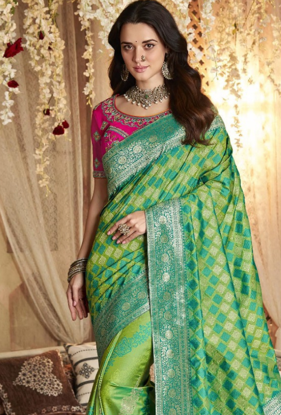 Green Saree