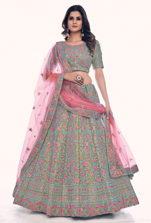 Green Lehenga Choli