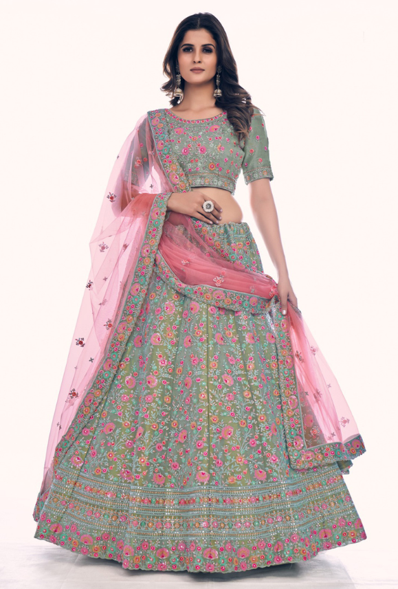 Green Lehenga Choli