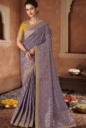 Purple Saree