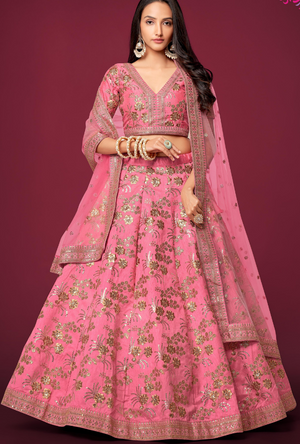 Pink Lehenga Choli