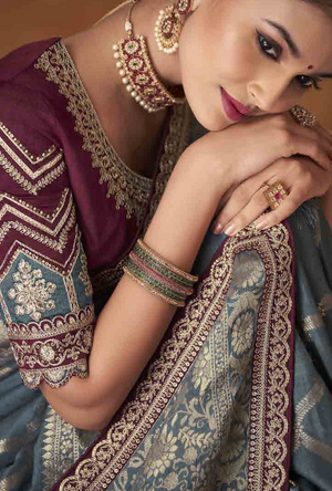 Grey Saree