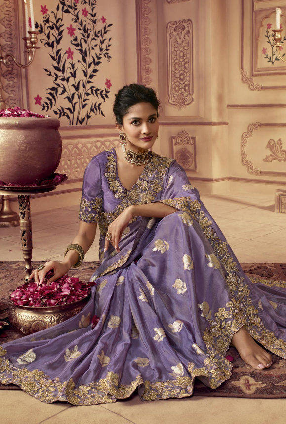 Purple Saree