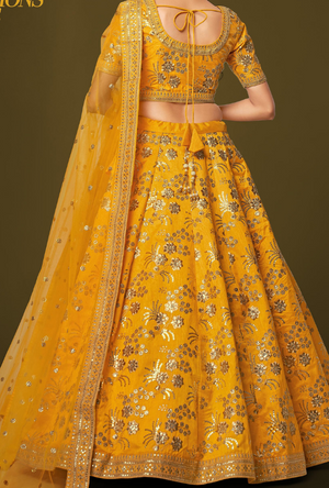 Yellow Lehenga Choli