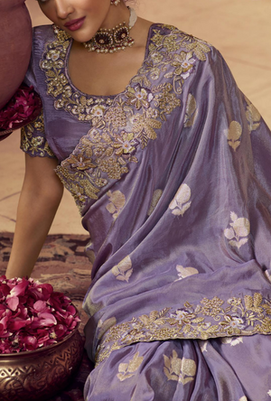 Purple Saree