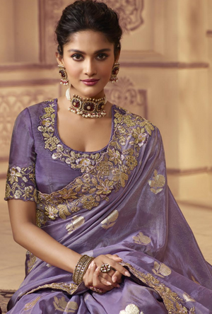 Purple Saree