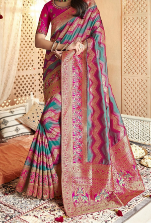 Multicolour Saree