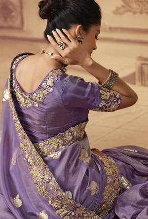 Purple Saree