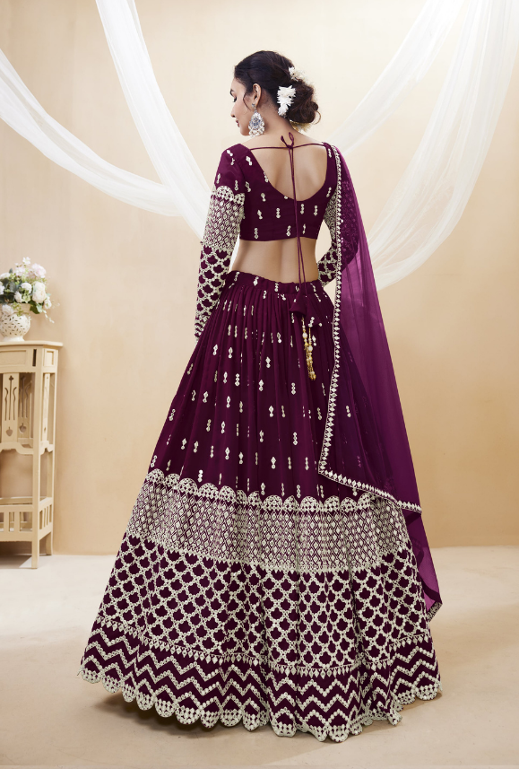 Purple Lehenga Choli