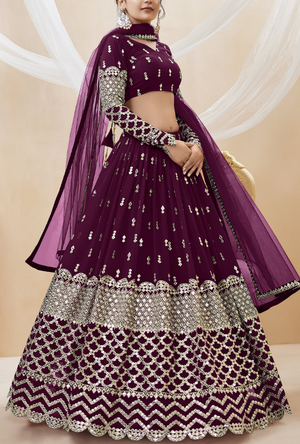 Purple Lehenga Choli