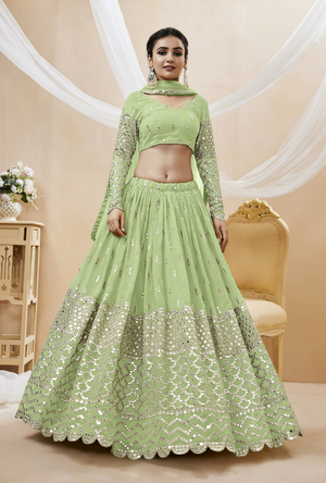 Green Lehenga Choli