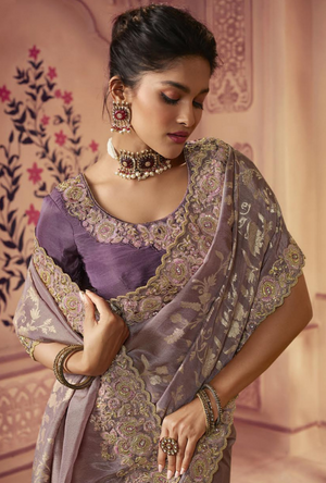 Purple Saree