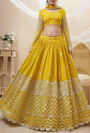 Yellow Lehenga Choli