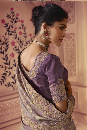 Purple Saree