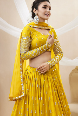 Yellow Lehenga Choli