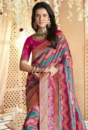 Multicolour Saree