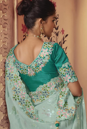 Green Saree