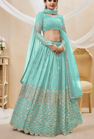 Blue Lehenga Choli